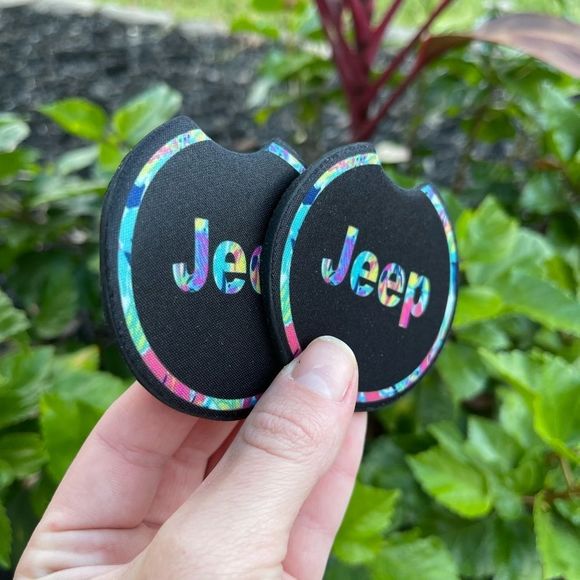 Jeep Girl Car Coaster Set | 2 Pack | Car Accessories - Picture 9 of 14